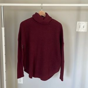 Michael Kors Maroon Cowl Neck Knit Sweater | Top | Long Sleeve | Women’s S
